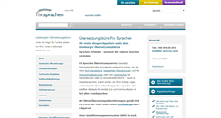 Desktop Screenshot of fix-sprachen.de