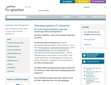 Tablet Screenshot of fix-sprachen.de